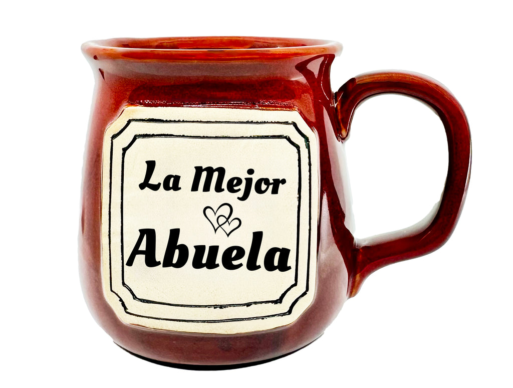 SKU: CM575  | DZ/EA Cost: 4.25/4.49 | MUG/POTTERY: LA MEJOR ABUELA!