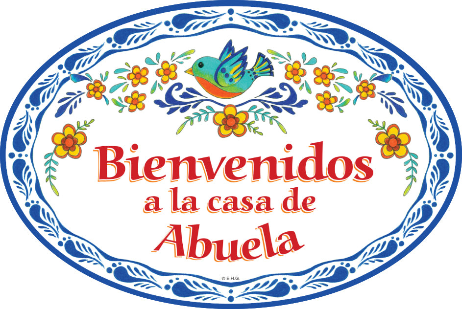 SKU: DT5430  | DZ/EA Cost: 4.25/4.49 | DOOR SIGN/SM: BIENVENIDOS-ABU