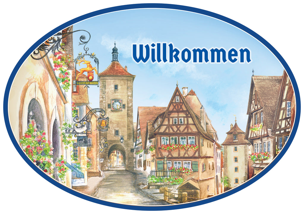 SKU: DT5490  | DZ/EA Cost: 4.25/4.49 | DOOR SIGN/SM: WILLKOMMEN