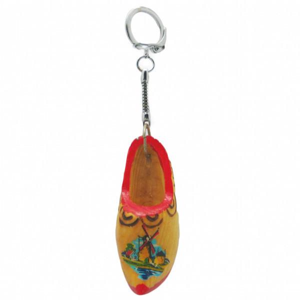 Single Dutch Souvenir Clog Key Chain - Apparel & Accessories, Collectibles, CT-551, CT-600, Dutch, Key Chains, Key Chains-Dutch, Netherlands, PS-Party Favors, PS-Party Favors Dutch, shoes, Top-DTCH-A, Toys, wood
