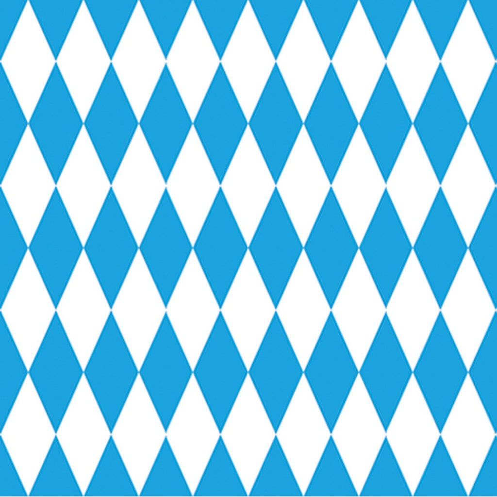 Large Blue and White Oktoberfest Backdrop 4' x 30' - 4-Feet by 30-Feet, Hanging Decorations, Oktoberfest, PS- Oktoberfest Decorations, PS- Oktoberfest Essentials-All OKT Items, PS- Oktoberfest Hanging Decor, PS- Oktoberfest Table Decor, Tableware