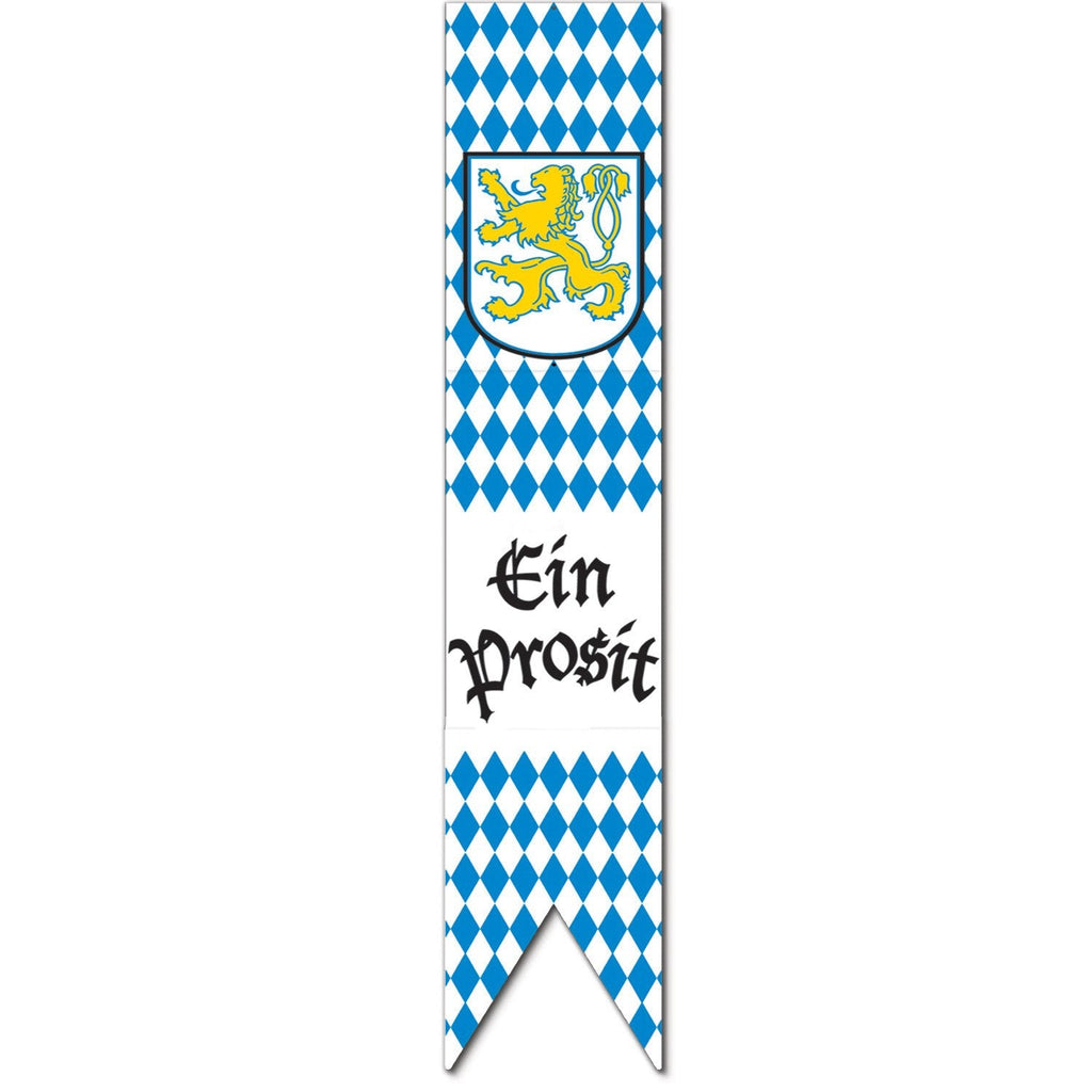 Blue and White Jointed Oktoberfest Pull-Down Cutout 6' - 6-Feet, Hanging Decorations, Oktoberfest, PS- Oktoberfest Decorations, PS- Oktoberfest Essentials-All OKT Items, PS- Oktoberfest Hanging Decor, PS- Oktoberfest Table Decor, PS-Party Supplies, Tableware