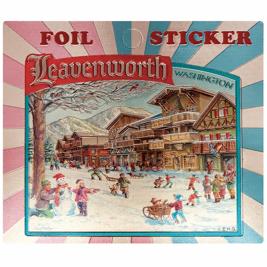 Leavenworth Foil Stickers