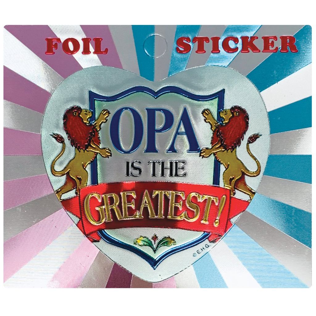 Foil Sticker: Opa Greatest