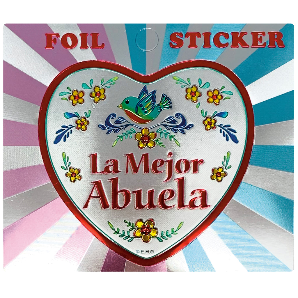 Foil Sticker: Mejor Abuela