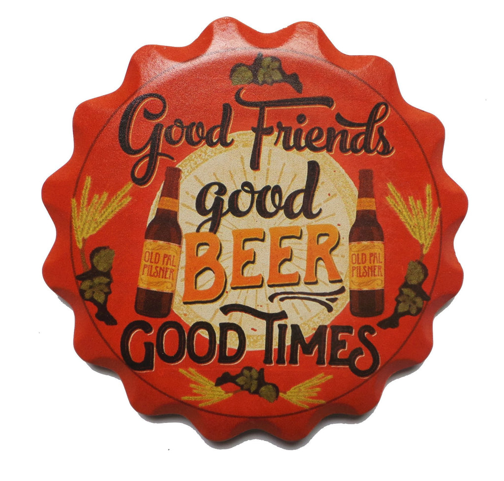  inchesGood Friends, Good Beer, Good Times inches Coaster Set - Beer, Coasters, German, New Products, NP Upload, SY:, SY: Beer with Friends, Top-GRMN-B, Under $25, Yr-2016