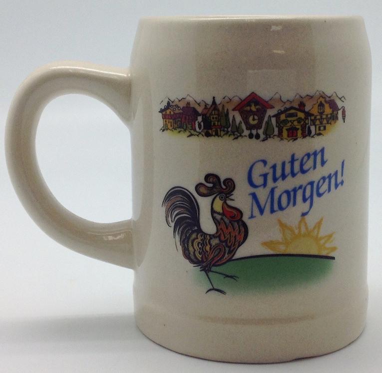German Coffee Mug:  inchesGuten Morgen inches - Ceramics, Coffee Mugs, Coffee Mugs-German, CT-500, Drinkware, Dutch, German, Germany, Home & Garden, Oma, opa, SY: Guten morgen, Tableware, Top-GRMN-B - 2 - 3