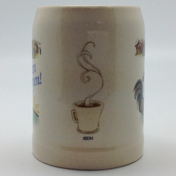 German Coffee Mug:  inchesGuten Morgen inches - Ceramics, Coffee Mugs, Coffee Mugs-German, CT-500, Drinkware, Dutch, German, Germany, Home & Garden, Oma, opa, SY: Guten morgen, Tableware, Top-GRMN-B - 2