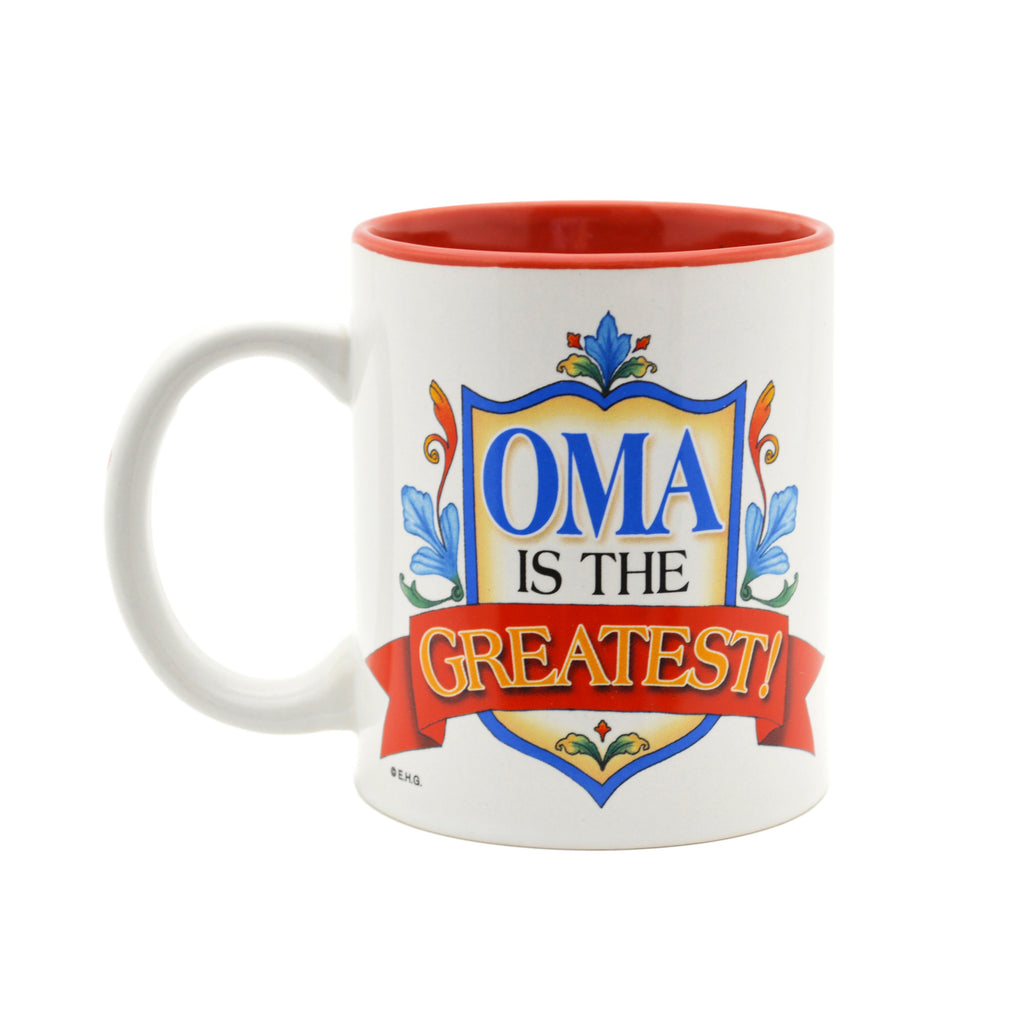 German Gift Idea Mug  inchesOma is the Greatest inches - Coffee Mugs, Coffee Mugs-Dutch, Coffee Mugs-German, CT-100, CT-102, CT-500, New Products, NP Upload, Oma, Oma & Opa, SY:, SY: Oma Greatest, SY: Oma is the Greatest, Under $10, Yr-2016 - 2 - 3