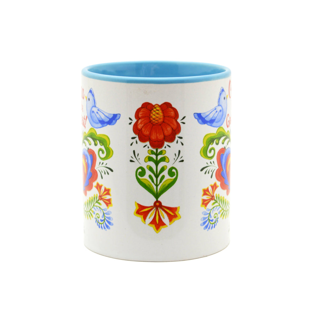 "Oma is the Greatest" Bird Design Ceramic Coffee Mug - 3 - GermanGiftOutlet.com