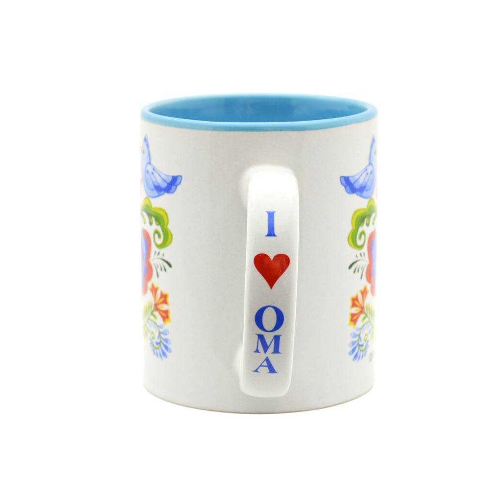 "Oma is the Greatest" Bird Design Ceramic Coffee Mug - 2 - GermanGiftOutlet.com