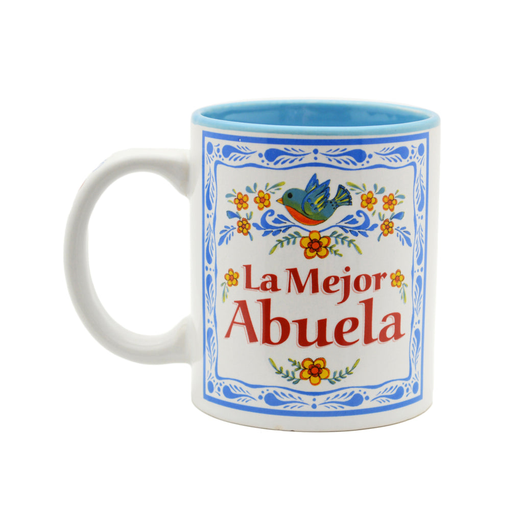 Ceramic Coffee Mug  inchesLa Mejor Abuela inches - Abuela, Coffee Mugs, CT-100, Latino, New Products, NP Upload, Spanish, SY:, SY: Mejor Abuela, Under $10, Yr-2016 - 2 - 3 - 4