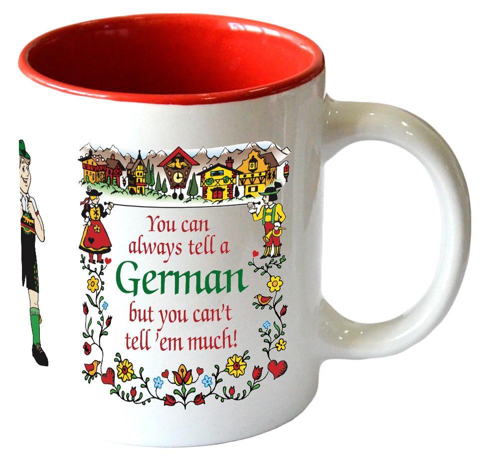 Gift for German Coffee Mug  inchesTell A Germanƒ?? inches - Ceramics, Coffee Mugs, Coffee Mugs-German, CT-106, CT-500, German, New Products, NP Upload, SY: Tell a German, Tableware, Under $10, Yr-2017