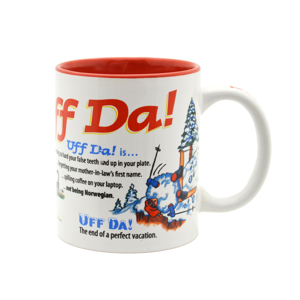 Ceramic Coffee Mug  inchesUff Da! inches - Coffee Mugs, New Products, Norwegian, NP Upload, PS-Party Favors Norsk, SY:, SY: Uff Da, Under $10, Yr-2016