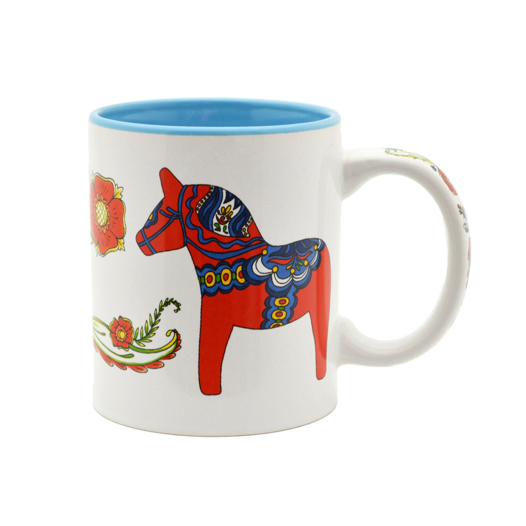 Ceramic Coffee Mug Red Dala Horse - Coffee Mugs, Coffee Mugs-Swedish, Dala Horse, Dala Horse Red, New Products, NP Upload, PS-Party Favors Swedish, Swedish, Under $10, Yr-2016