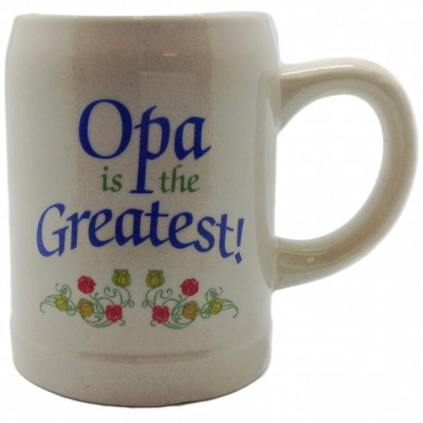 Gift for Opa German Coffee Mug:  inchesOpa is the Greatest inches - Coffee Mugs, Coffee Mugs-Dutch, Coffee Mugs-Stoneware, CT-100, CT-102, CT-500, Drinkware, Dutch, German, Germany, Home & Garden, Oma, Opa, SY: Oma is the Greatest, SY: Opa is the Greatest, Tableware