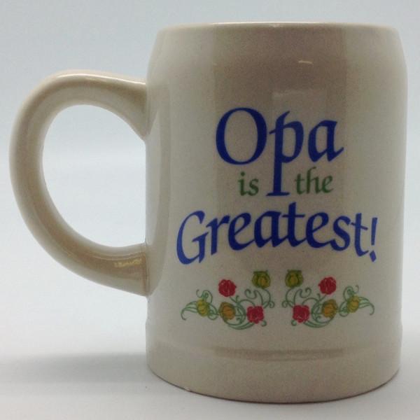 Gift for Opa German Coffee Mug:  inchesOpa is the Greatest inches - Coffee Mugs, Coffee Mugs-Dutch, Coffee Mugs-Stoneware, CT-100, CT-102, CT-500, Drinkware, Dutch, German, Germany, Home & Garden, Oma, Opa, SY: Oma is the Greatest, SY: Opa is the Greatest, Tableware - 2 - 3