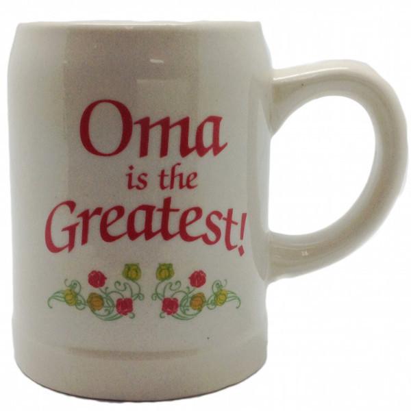 Gift for Oma German Coffee Mug:  inchesOma is the Greatest inches - Coffee Mugs, Coffee Mugs-Dutch, Coffee Mugs-Stoneware, CT-100, CT-102, CT-500, Drinkware, Dutch, German, Germany, Home & Garden, Oma, opa, SY: Oma is the Greatest, SY: Opa is the Greatest, Tableware
