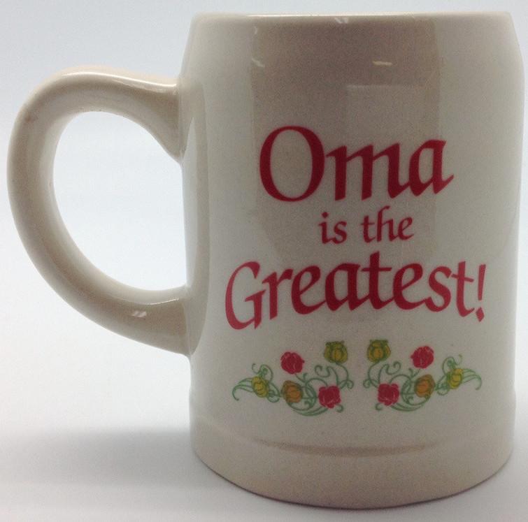 Gift for Oma German Coffee Mug:  inchesOma is the Greatest inches - Coffee Mugs, Coffee Mugs-Dutch, Coffee Mugs-Stoneware, CT-100, CT-102, CT-500, Drinkware, Dutch, German, Germany, Home & Garden, Oma, opa, SY: Oma is the Greatest, SY: Opa is the Greatest, Tableware - 2 - 3