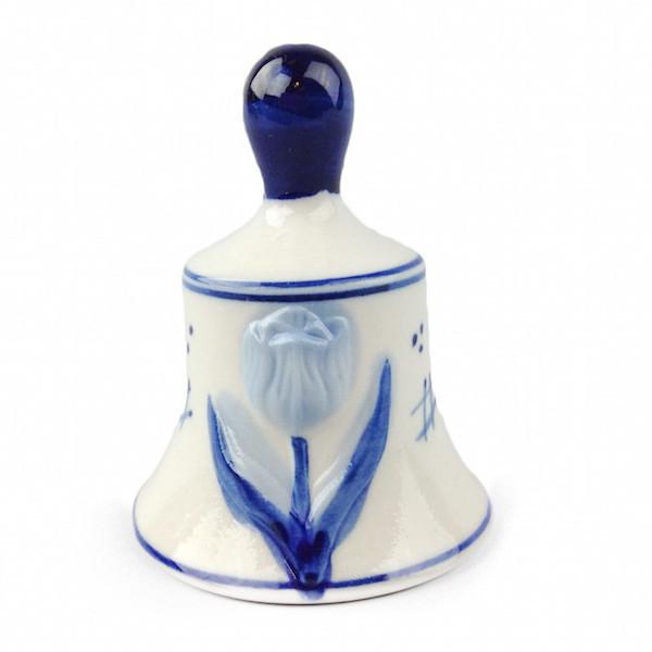 Delft Blue Ceramic Bell with Tulip Design - Bell, Collectibles, Delft Blue, Dutch, Home & Garden, PS-Party Favors, PS-Party Favors Dutch