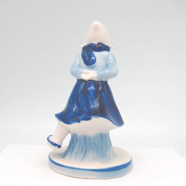 Delft Blue and White Figurine: Dutch Girl Skater - Collectibles, Delft Blue, Dutch, Figurines, Home & Garden, PS-Party Favors - 2 - 3 - 4