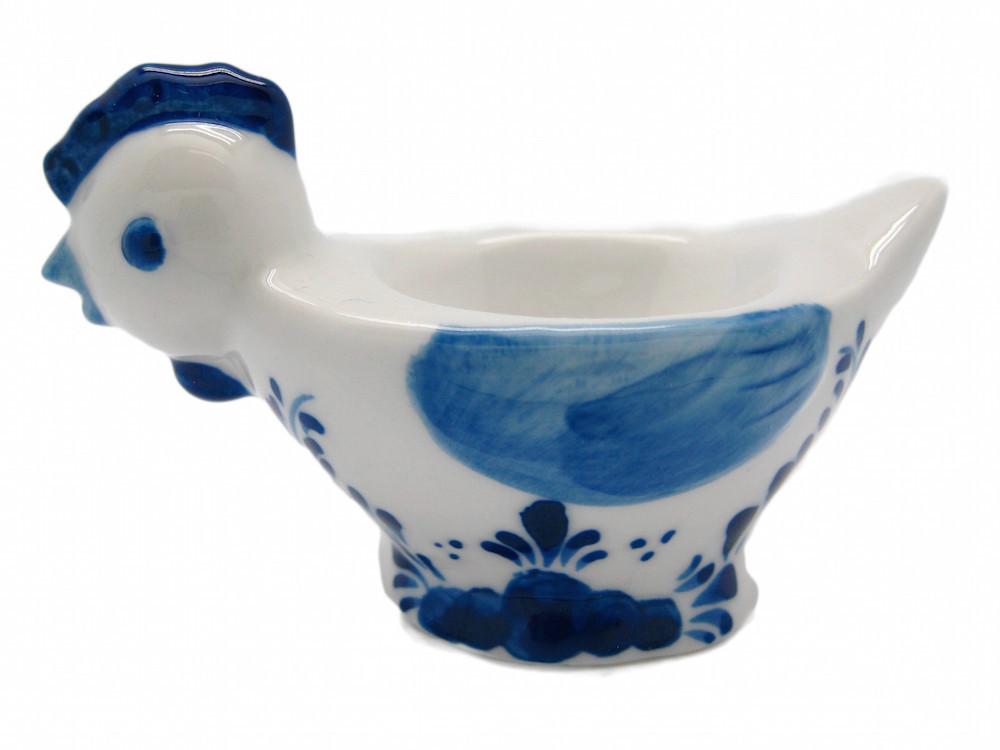 Delft Blue Chicken Egg Cup Holder - AN: Rooster, Animal, Delft Blue, Dutch, Egg Cups, Home & Garden, Tableware, Top-DTCH-B