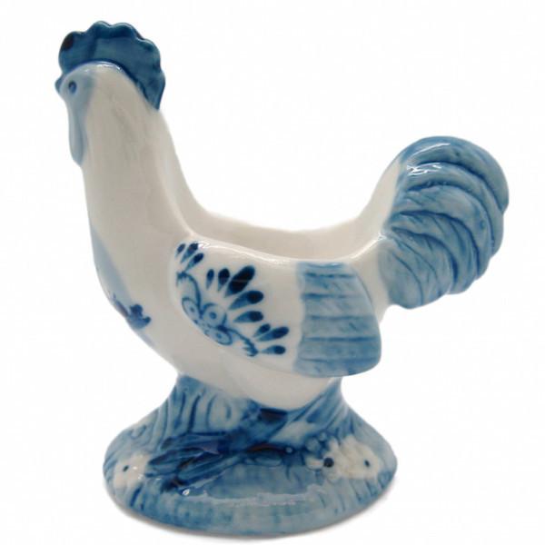 Ceramic Egg Cup Holder Standing Color Chicken - AN: Rooster, Animal, Color, Decorations, Delft Blue, Dutch, Egg Cups, Home & Garden, Tableware - 2