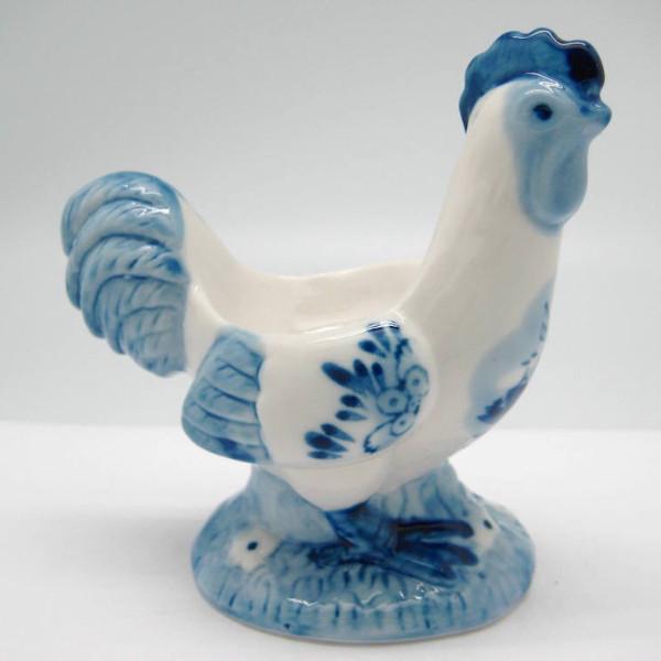 Ceramic Egg Cup Holder Standing Color Chicken - AN: Rooster, Animal, Color, Decorations, Delft Blue, Dutch, Egg Cups, Home & Garden, Tableware - 2 - 3