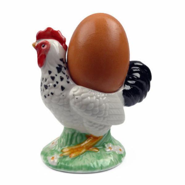 Delft Blue Ceramic Chicken Egg Cup Holder Standing - AN: Rooster, Animal, Color, Decorations, Delft Blue, Dutch, Egg Cups, Home & Garden, Tableware, Top-DTCH-B - 2