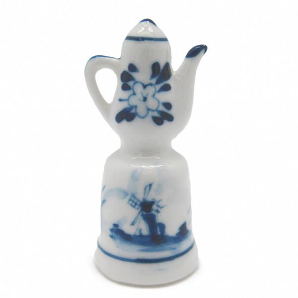 Decorative Thimble Blue and White Teapot - Collectibles, Delft Blue, Dutch, PS-Party Favors, PS-Party Favors Dutch, Tea, Tea Pots, Thimbles, Top-DTCH-B