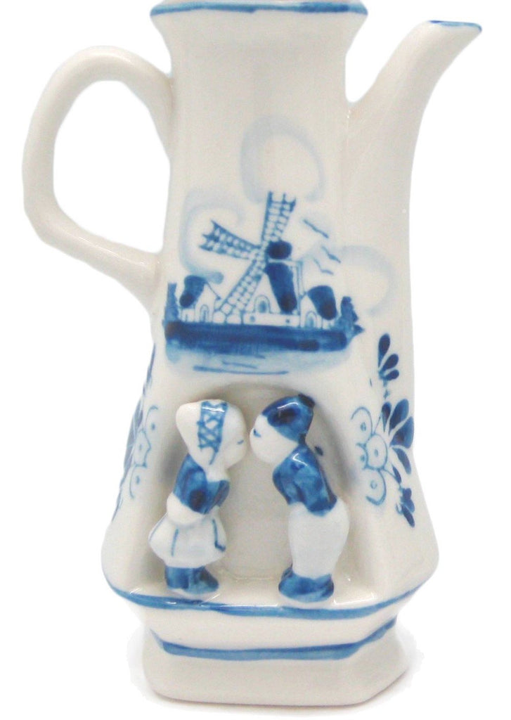 Kissing Couple Blue and White Flower Vase - Delft Blue, Dutch, New Products, NP Upload, Under $10, Yr-2015