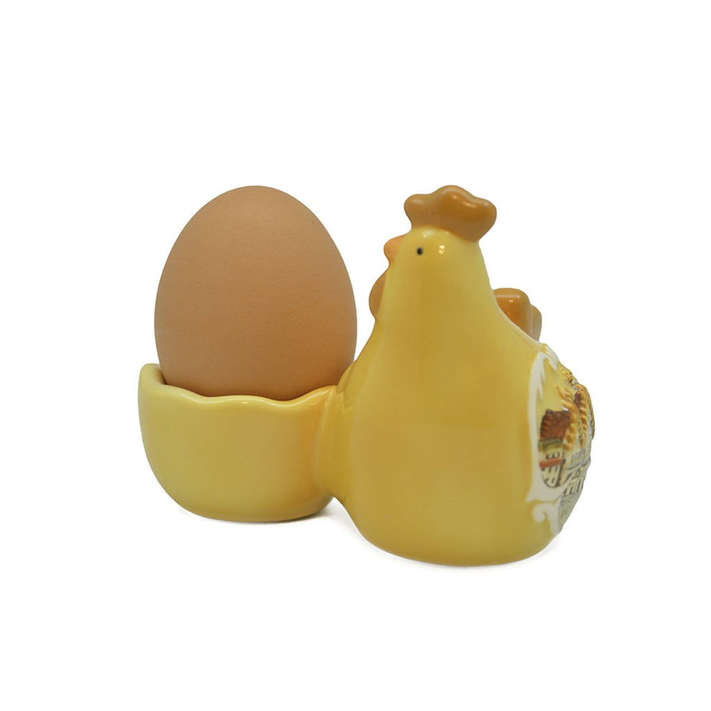 European Village Novelty Egg Cup & Chicken -1