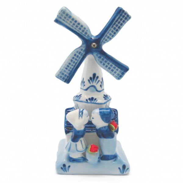 Decorative Windmill and Kissing Couple - Collectibles, Decorations, Delft Blue, Dutch, Figurines, Home & Garden, Kissing Couple, L, PS-Party Favors, PS-Party Favors Dutch, Size, Small, Top-DTCH-A, Tulips, Windmills