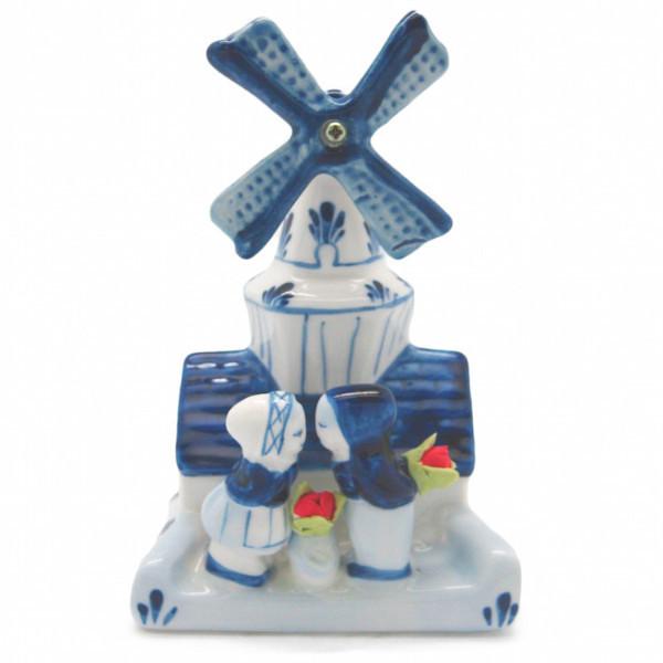 Decorative Windmill and Kissing Couple - Collectibles, Decorations, Delft Blue, Dutch, Figurines, Home & Garden, Kissing Couple, L, PS-Party Favors, PS-Party Favors Dutch, Size, Small, Top-DTCH-A, Tulips, Windmills - 2 - 3