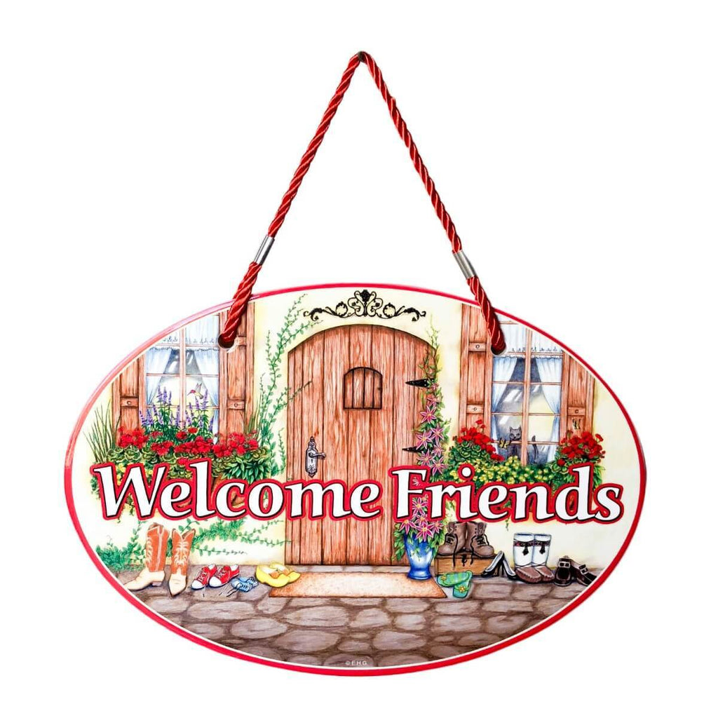 DT5571: DOOR SIGN: WELCOME FRIENDS