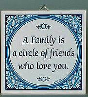 Inspirational Plaque: Family Circle Friends.. - Below $10, Collectibles, General Gift, Home & Garden, Kitchen Decorations, SY: Family Circle of Friends, Tiles-Sayings, Under $10 - 2