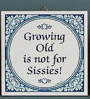 Inspirational Plaque: Growing Old Not.. - Below $10, Collectibles, General Gift, Home & Garden, Kitchen Decorations, SY: Growing Old, Tiles-Sayings, Under $10 - 2