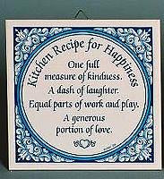 Inspirational Plaque: Kitchen Recipe Tile - Below $10, Collectibles, General Gift, Home & Garden, Kitchen Decorations, SY: Kitchen, Tiles-Sayings, Under $10 - 2