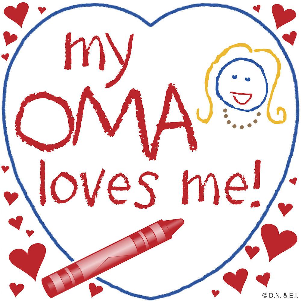 German Oma Gift Plaque My Oma Loves Me! - Collectibles, CT-100, CT-102, CT-210, CT-220, Dutch, German, Germany, Home & Garden, Kitchen Decorations, Kitchen Magnets, Magnet Tiles, Magnets-German, Magnets-Refrigerator, Oma, SY: Oma Loves Me, Tiles-German