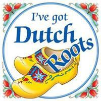 Decorative Wall Plaque Got Dutch Roots - Collectibles, CT-210, Dutch, Home & Garden, Kitchen Decorations, PS-Party Favors Dutch, SY: Roots Dutch, Tiles-Dutch, Top-DTCH-B, Under $10, Wooden Shoes