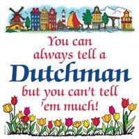 Decorative Wall Plaque Tell a Dutchman - Collectibles, CT-210, Dutch, Home & Garden, Kitchen Decorations, SY: Tell a Dutchman, Tiles-Dutch