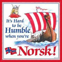 Kitchen Wall Plaques Humble Norsk - Below $10, Collectibles, CT-240, Home & Garden, Kitchen Decorations, Norwegian, SY: Humble Being Norsk, Tiles-Norwegian, Under $10