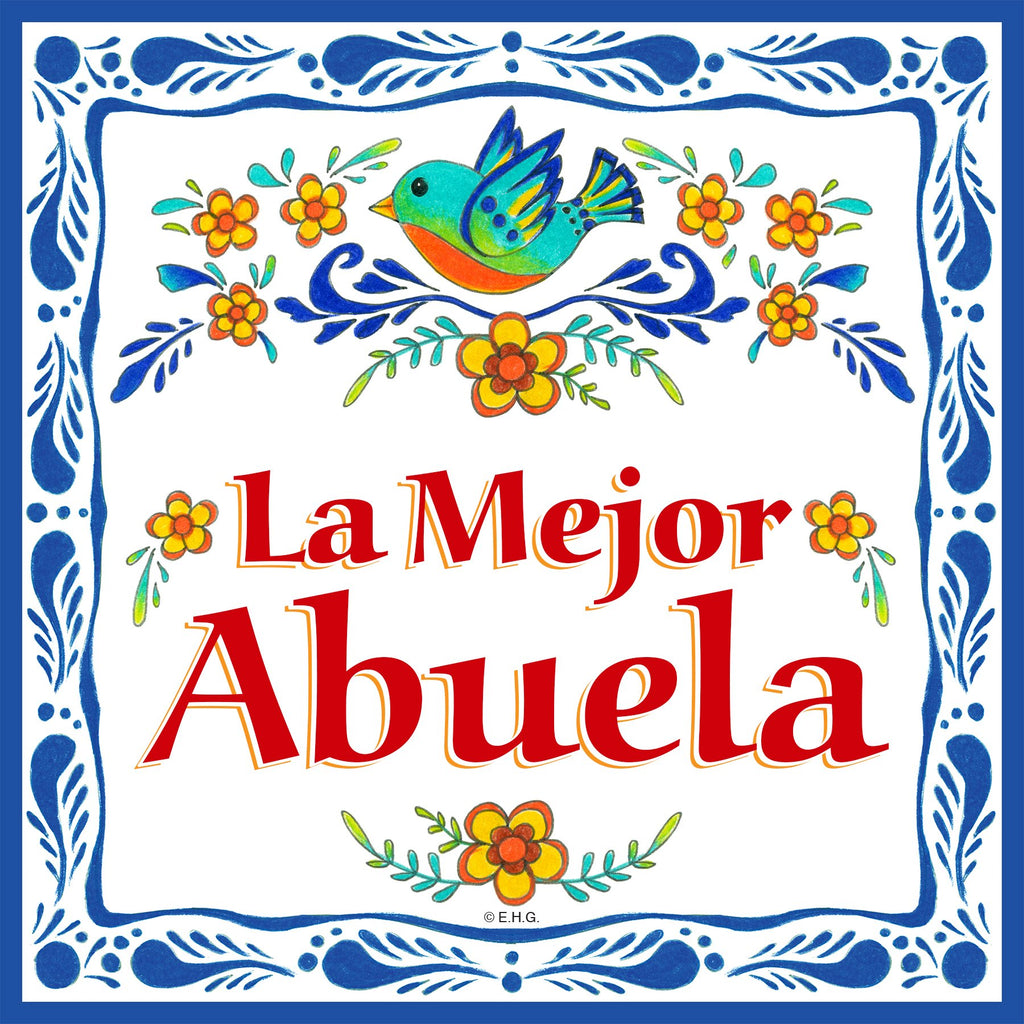 "La Mejor Abuela" Decorative Spanish Kitchen Tile - OktoberfestHaus.com