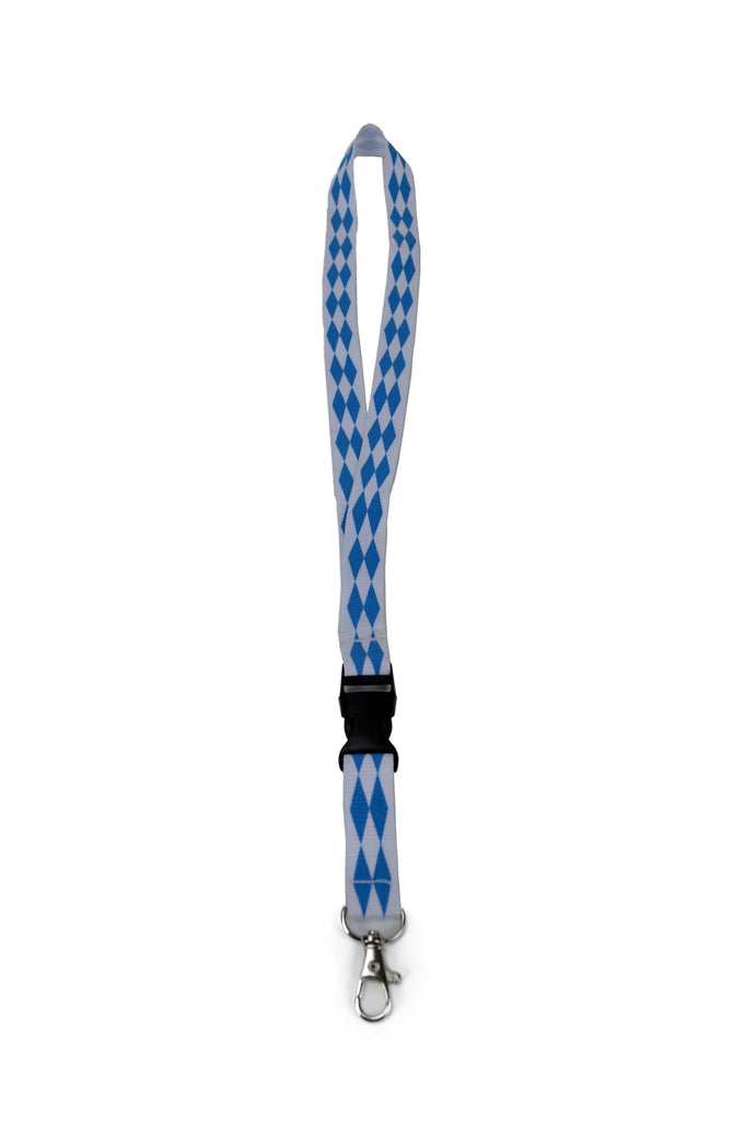 German Oktoberfest Party Lanyard Bavarian Design - Apparel-Costumes, Beads, German, Lanyards, New Products, NP Upload, PS- Oktoberfest Party Favors, Under $10, Yr-2016