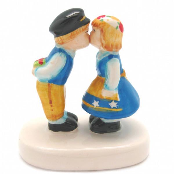 Collectible Kissing Couple Ceramic Figurine Swedish - Below $10, Decorations, Delft Blue, Figurines, Home & Garden, L, PS-Party Favors, PS-Party Favors Swedish, Size, Small, Swedish