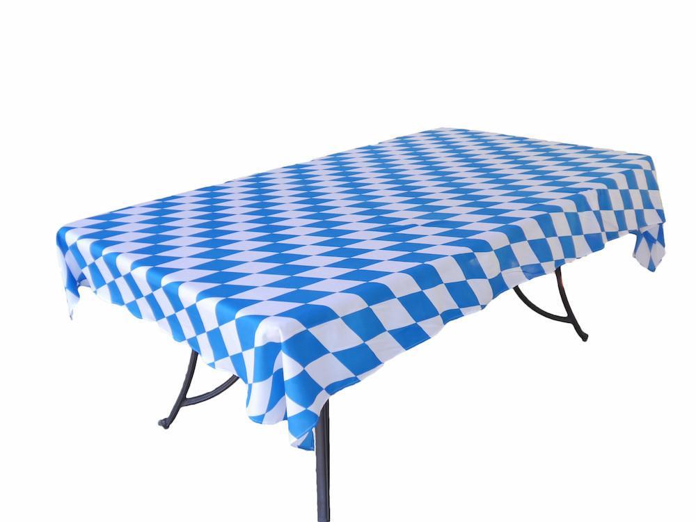 Printed Blue and White Oktoberfest Table Runner 11 inches x 6' - Oktoberfest, PS- Oktoberfest Decorations, PS- Oktoberfest Essentials-All OKT Items, PS- Oktoberfest Table Decor, Tableware