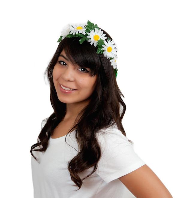 White Daisy Flower Oktoberfest Garlands - Adult, Apparel-Costumes, Below $10, Decorations, Garlands, German, Germany, Hats, Hats-Hair Accessories, Hats-Headband, Hats-Kids, Home & Garden, Size, Small/Youth, Youth - 2