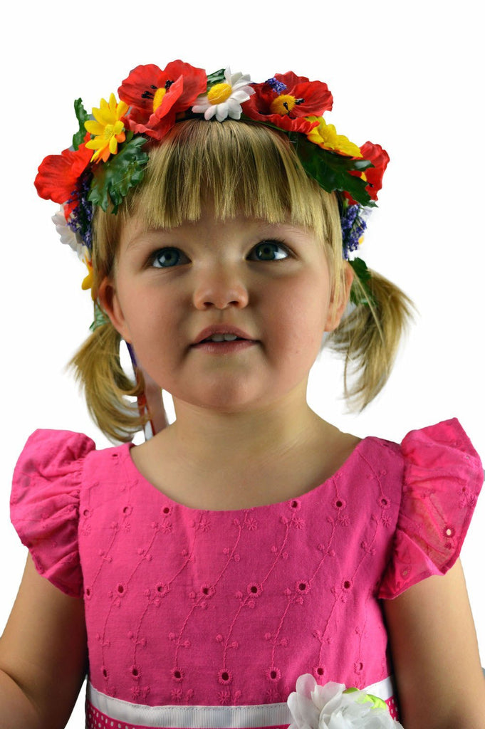 Harvest Flowers Oktoberfest Garlands - Adult, Apparel-Costumes, Below $10, Decorations, Garlands, German, Germany, Hats, Hats-Hair Accessories, Hats-Headband, Hats-Kids, Home & Garden, Size, Small/Youth, Top-GRMN-B, Youth - 2