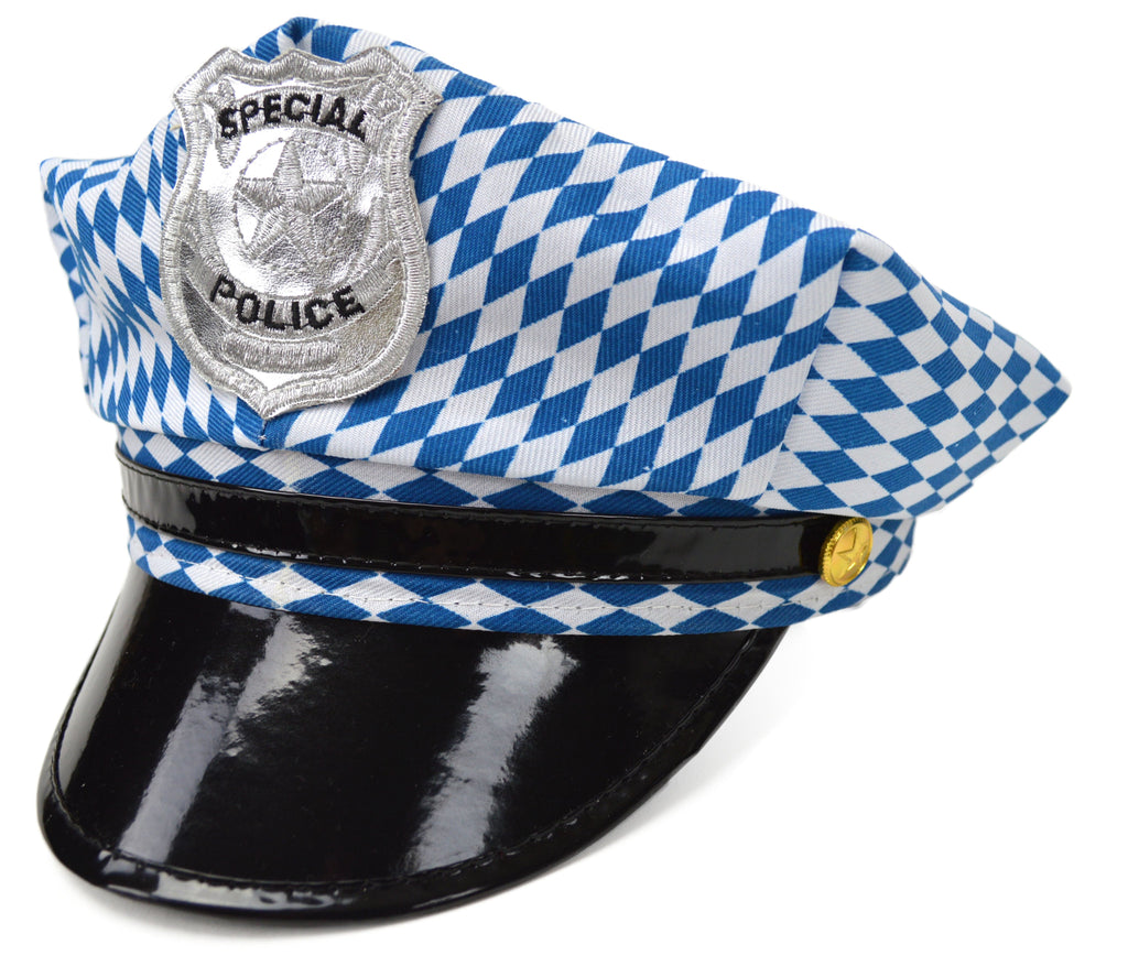 Bavarian Oktoberfest Party Police Hat - German, Hats, Hats-Party, New Products, NP Upload, Under $10, Yr-2016