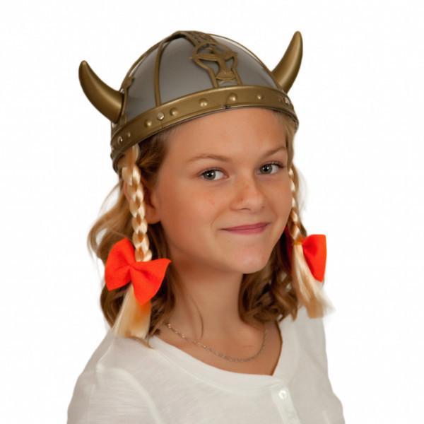 Plastic Female Hat: Viking Oktoberfest - Apparel-Costumes, Below $10, Hats, Hats-Kids, Hats-Party, Hats-Vikings, Norwegian, Oktoberfest, Scandinavian, Viking